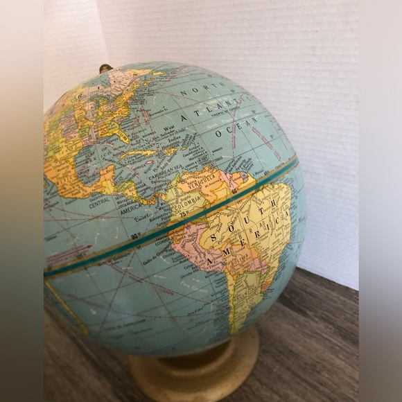 Vtg George F Cram 9 Inch Terrestrial Globe - Picture 9 of 14